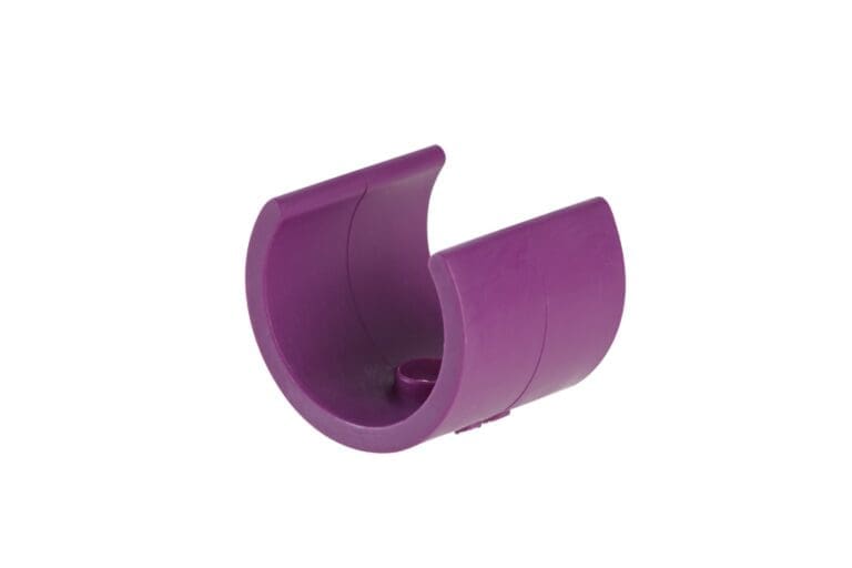 Fioletowe klipsy do otworów zasysających